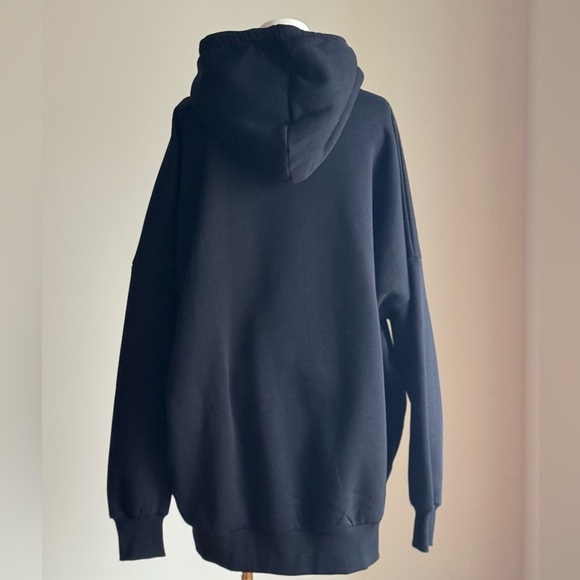 DIESEL Hooded  D-OXI-A1 Sweater Dress Size Small  Black With Bold Gold Logo NWT! - Picture 7 of 14